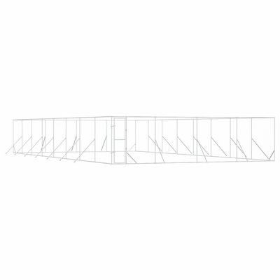 vidaXL chenil extérieur pour chiens Acier