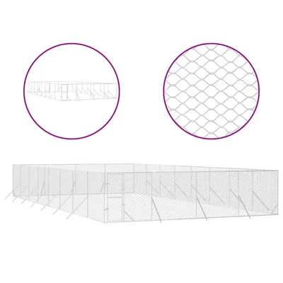 vidaXL chenil extérieur pour chiens Acier vidaXL chenil extérieur pour chiens Acier