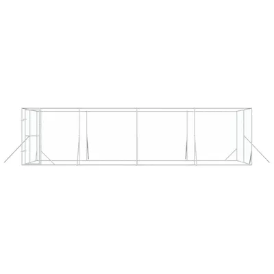 vidaXL chenil extérieur pour chiens Acier