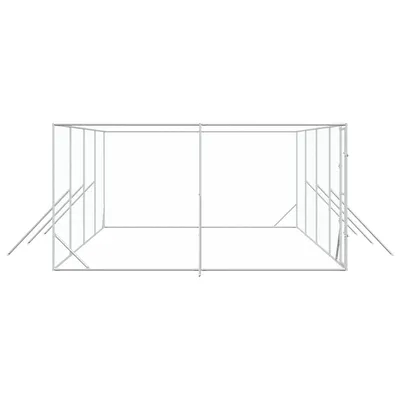 vidaXL chenil extérieur pour chiens Acier