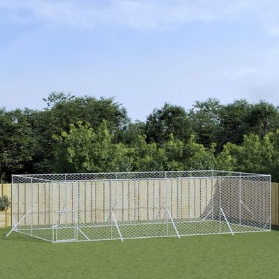 vidaXL chenil extérieur pour chiens Acier