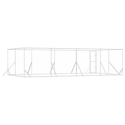 vidaXL chenil extérieur pour chiens Acier