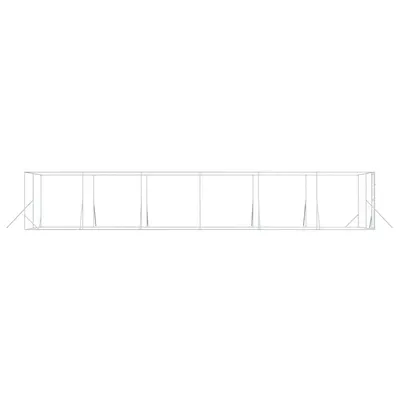 vidaXL chenil extérieur pour chiens Acier