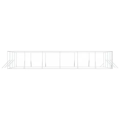 vidaXL chenil extérieur pour chiens Acier