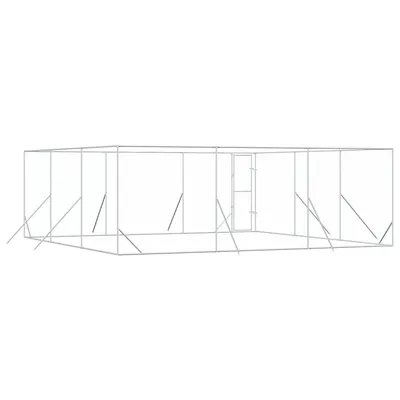 vidaXL chenil extérieur pour chiens Acier