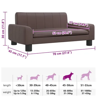 vidaXL lit pour chien Cuir artificiel vidaXL lit pour chien Cuir artificiel
