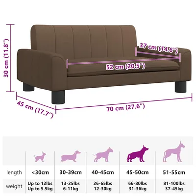 vidaXL lit pour chien Tissu vidaXL lit pour chien Tissu