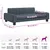 vidaXL lit pour chien Tissu