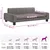vidaXL lit pour chien Tissu