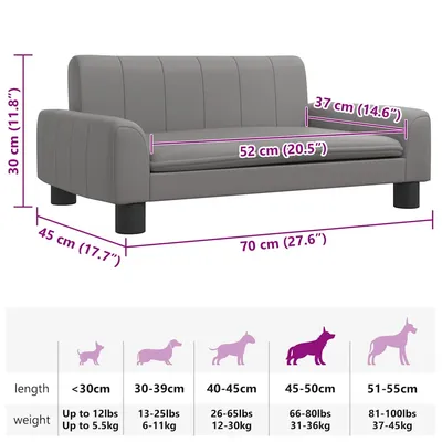 vidaXL lit pour chien Cuir artificiel vidaXL lit pour chien Cuir artificiel