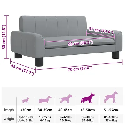 vidaXL lit pour chien Tissu vidaXL lit pour chien Tissu