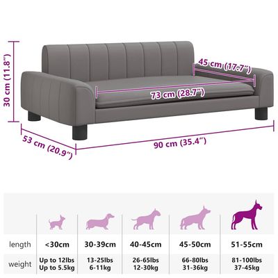 vidaXL lit pour chien Faux cuir