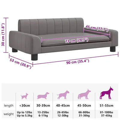 vidaXL lit pour chien Cuir artificiel vidaXL lit pour chien Cuir artificiel