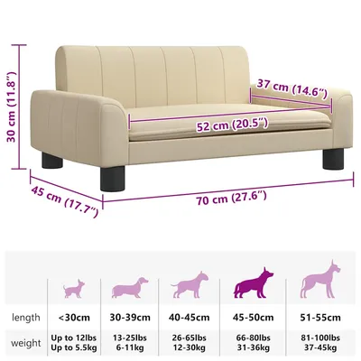 vidaXL lit pour chien Tissu vidaXL lit pour chien Tissu