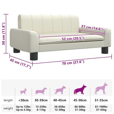 vidaXL lit pour chien Faux cuir
