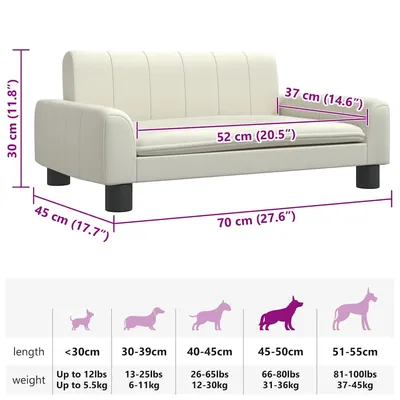 vidaXL lit pour chien Cuir artificiel vidaXL lit pour chien Cuir artificiel