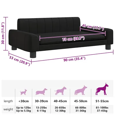 vidaXL lit pour chien Cuir artificiel vidaXL lit pour chien Cuir artificiel