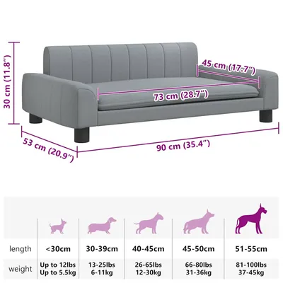 vidaXL lit pour chien Tissu vidaXL lit pour chien Tissu