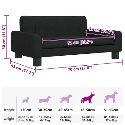 vidaXL lit pour chien Tissu vidaXL lit pour chien Tissu