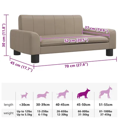 vidaXL lit pour chien Cuir artificiel vidaXL lit pour chien Cuir artificiel