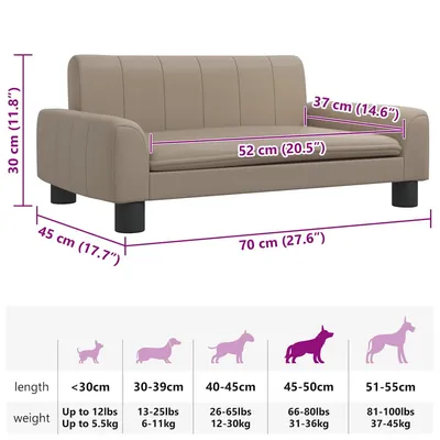 vidaXL lit pour chien Faux cuir vidaXL lit pour chien Faux cuir