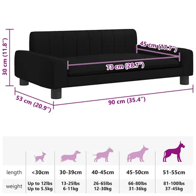 vidaXL lit pour chien Tissu vidaXL lit pour chien Tissu