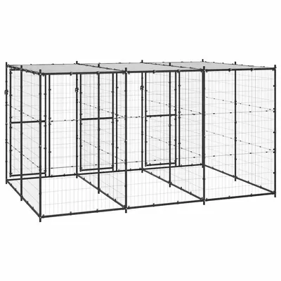 vidaXL niche pour chiens Acier vidaXL niche pour chiens Acier