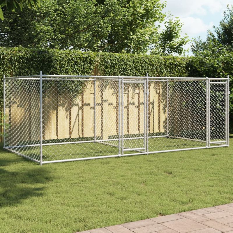 vidaXL cage pour chien Acier