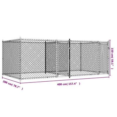 vidaXL cage pour chien Acier