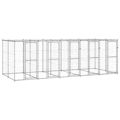 vidaXL niche pour chiens Acier