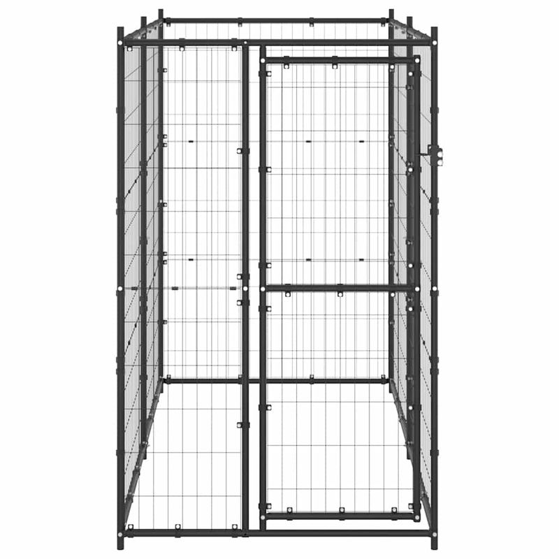 vidaXL niche pour chiens Acier