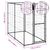vidaXL niche pour chiens Acier