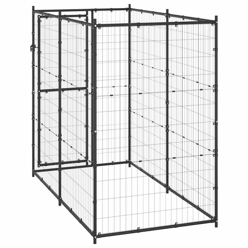 vidaXL niche pour chiens Acier