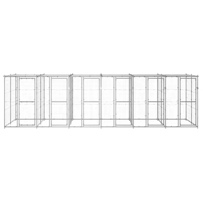 vidaXL niche pour chiens Acier