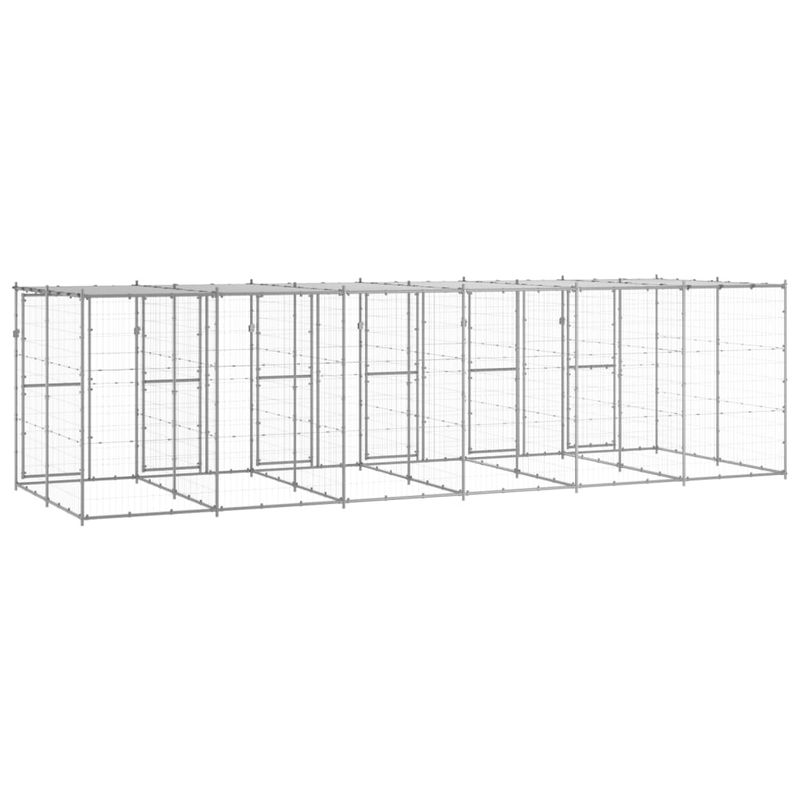 vidaXL niche pour chiens Acier