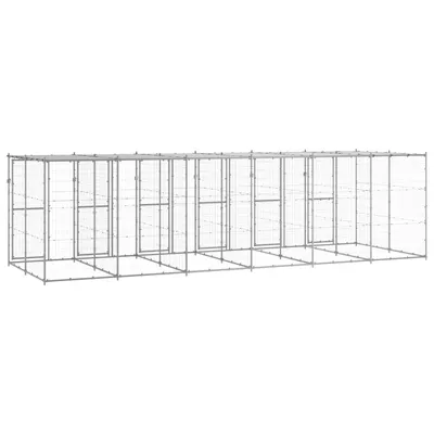 vidaXL niche pour chiens Acier