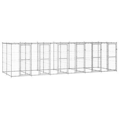 vidaXL niche pour chiens Acier