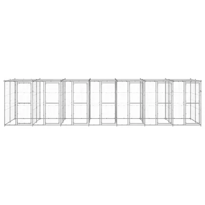 vidaXL niche pour chiens Acier