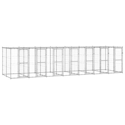 vidaXL niche pour chiens Acier