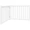 vidaXL barrière pour chien Sapin de Chine Blanc, 80 x 60 x 2 cm