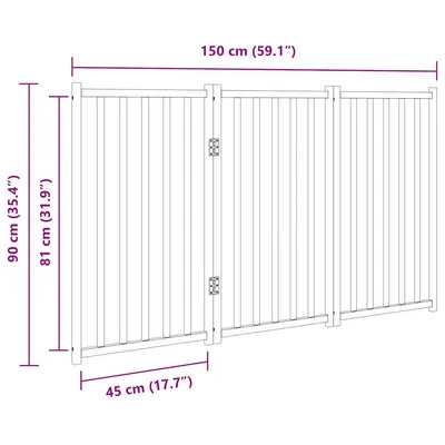 vidaXL barrière pour chien Sapin chinois