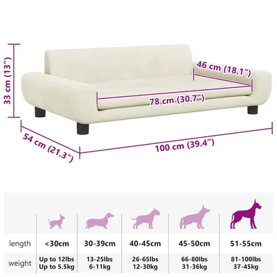 vidaXL lit pour chien Velours vidaXL lit pour chien Velours