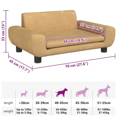 vidaXL lit pour chien Velours vidaXL lit pour chien Velours
