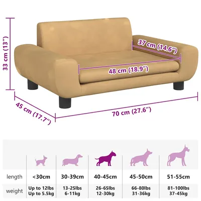 vidaXL lit pour chien Velours vidaXL lit pour chien Velours