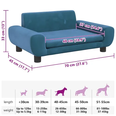 vidaXL lit pour chien Velours vidaXL lit pour chien Velours