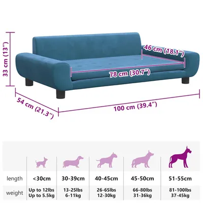 vidaXL lit pour chien Velours vidaXL lit pour chien Velours