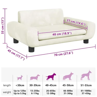 vidaXL lit pour chien Velours vidaXL lit pour chien Velours
