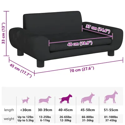 vidaXL lit pour chien Velours vidaXL lit pour chien Velours