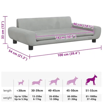 vidaXL lit pour chien Velours vidaXL lit pour chien Velours