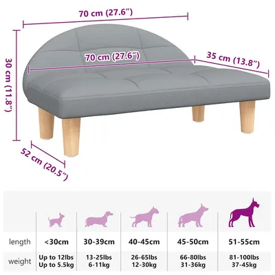 vidaXL lit pour chien Tissu vidaXL lit pour chien Tissu
